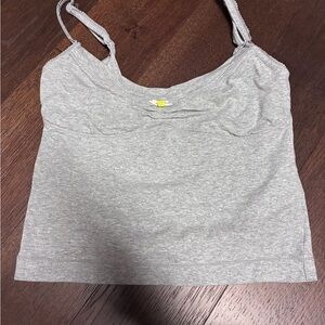 Free People Gray Camisole Tank Top